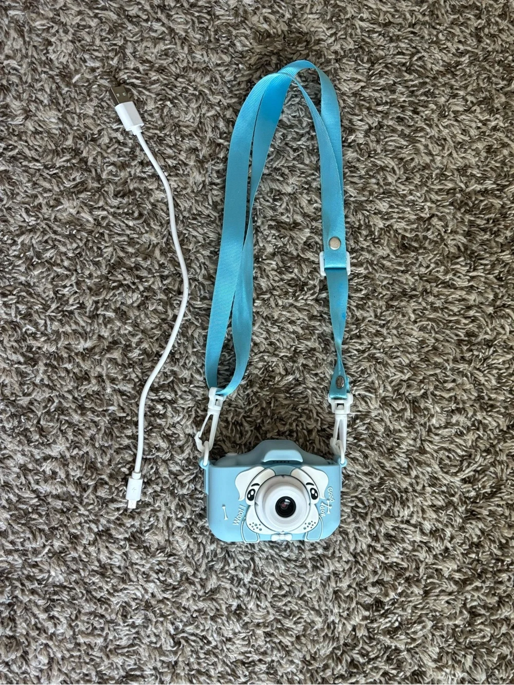 Kids’ Blue Dog Digital Camera with Matching Strap
